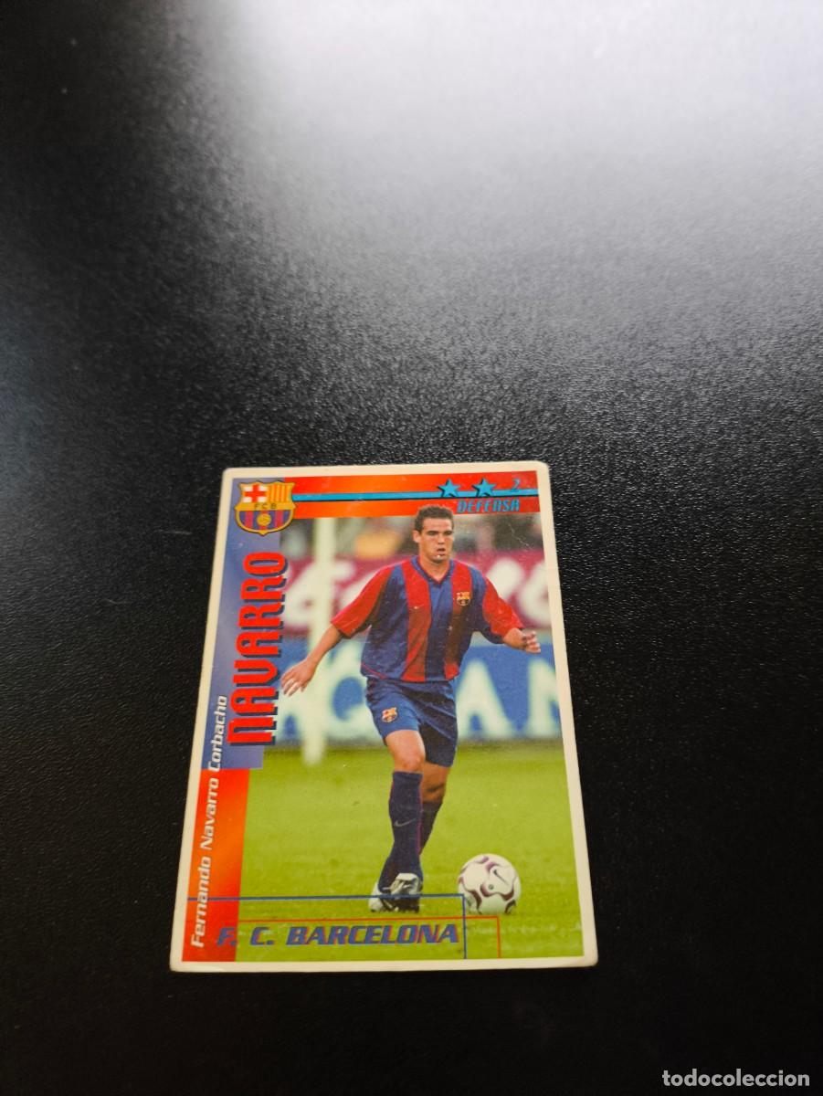 Cromos de f&uacute;tbol: Navarro BARCELONA FUTBOL MATCH TOTAL LIGA 2002 2003 02 03 NO PANINI ESTE ADRENALYN