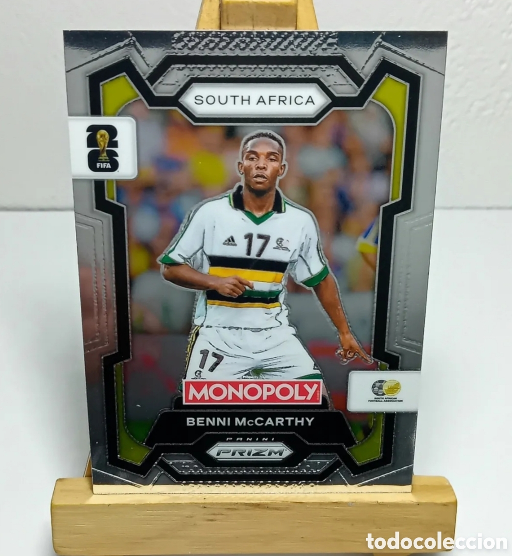 Cromos de f&uacute;tbol: BENNI McCARTHY 2026 SUD&Aacute;FRICA MONOPOLY PRIZM PANINI.