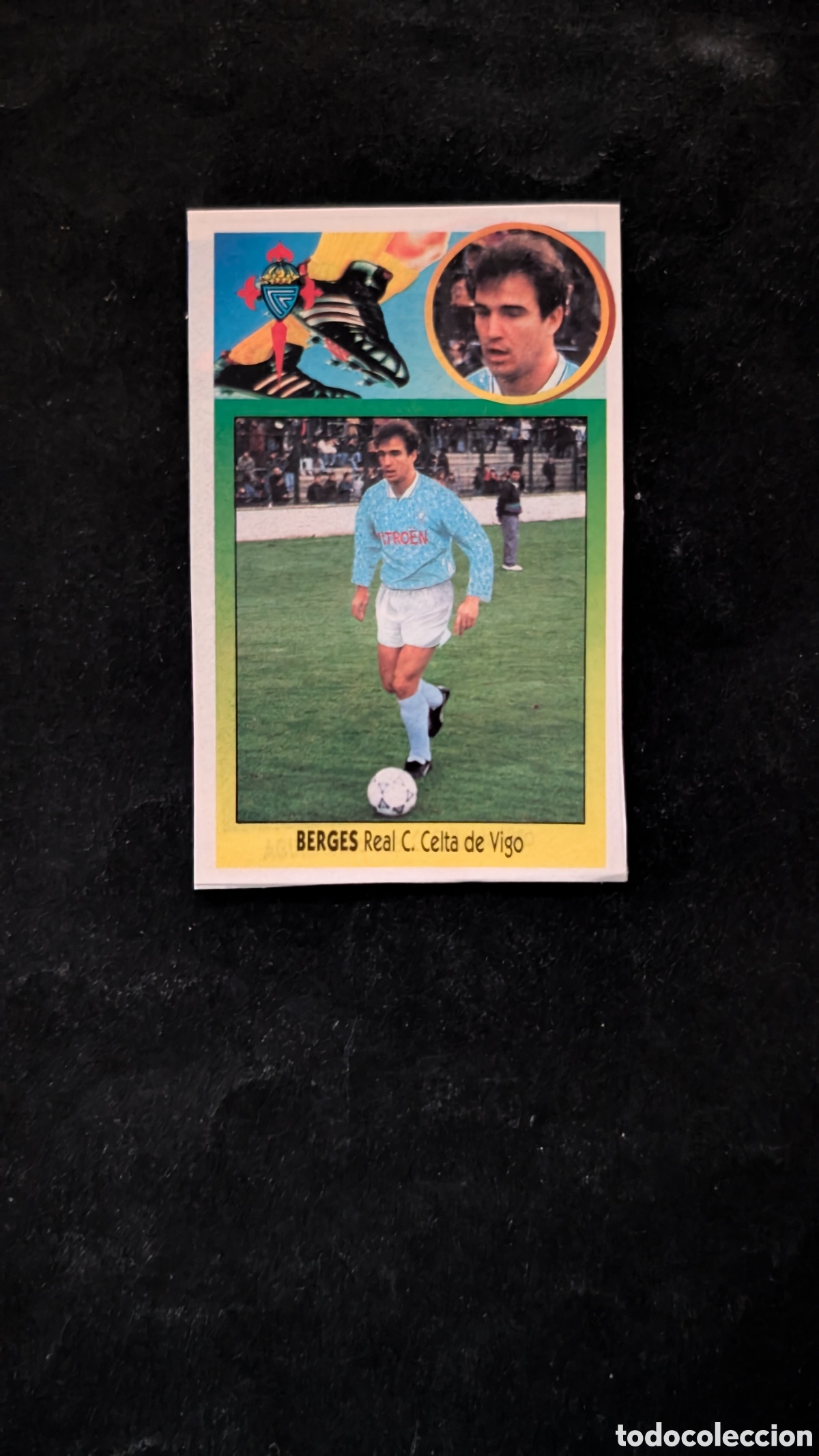 Cromos de f&uacute;tbol: BERGES CELTA COLOCA LIGA ESTE 1993/94 93 94 ADHESIVO RECORTADO
