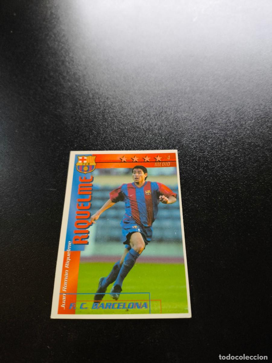 Cromos de f&uacute;tbol: Riquelme BARCELONA FUTBOL MATCH TOTAL LIGA 2002 2003 02 03 NO PANINI ESTE ADRENALYN