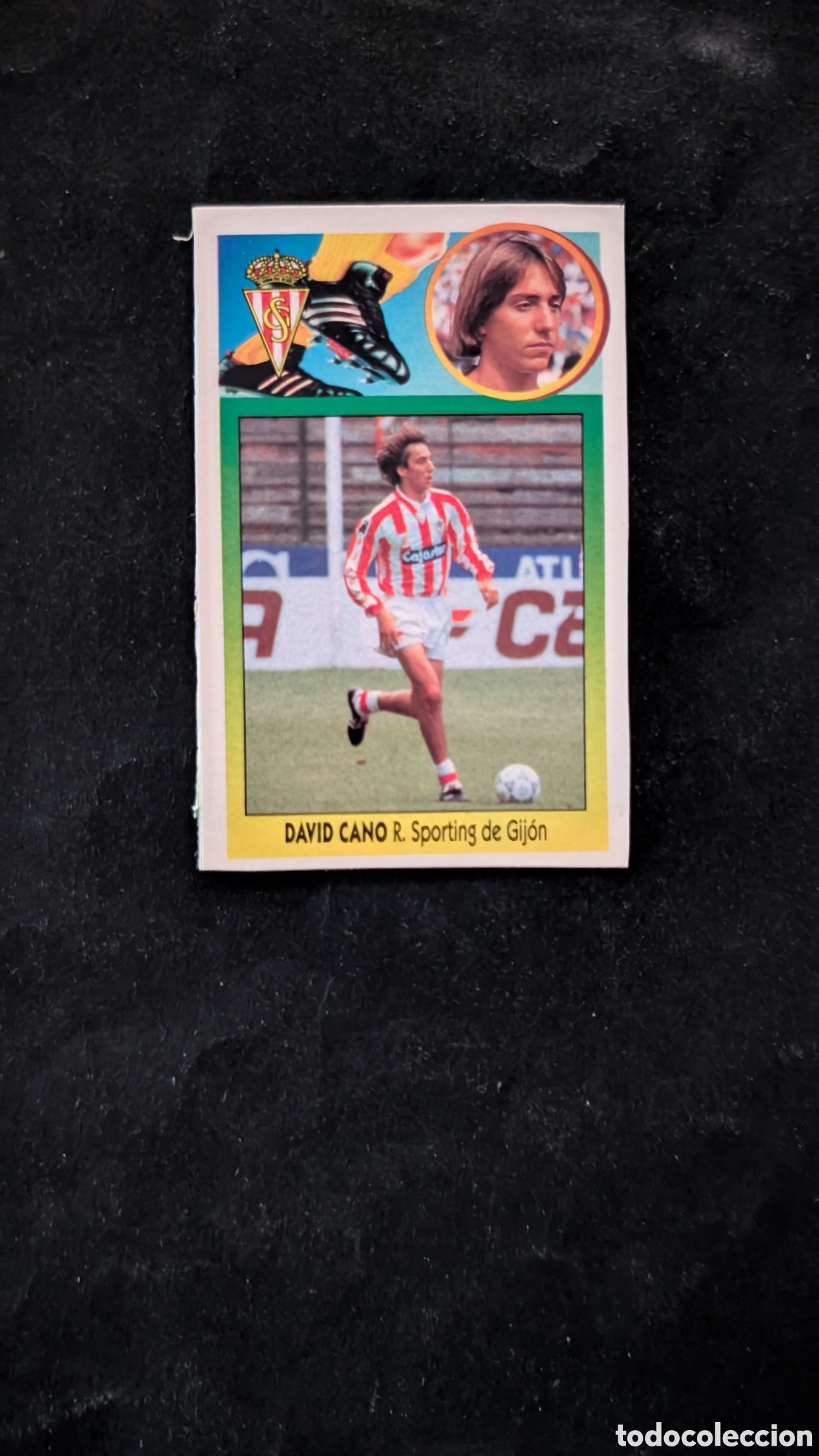 Cromos de f&uacute;tbol: DAVID CANO SPORTING GIJ&Oacute;N COLOCA LIGA ESTE 1993/94 93 94 ADHESIVO RECORTADO