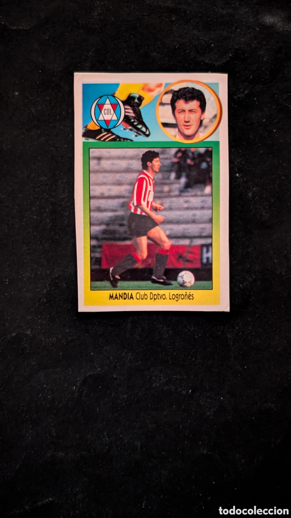 Cromos de f&uacute;tbol: MANDIA LOGRO&Ntilde;&Eacute;S VERSION COLOCA LIGA ESTE 1993/94 93 94 ADHESIVO RECORTADO