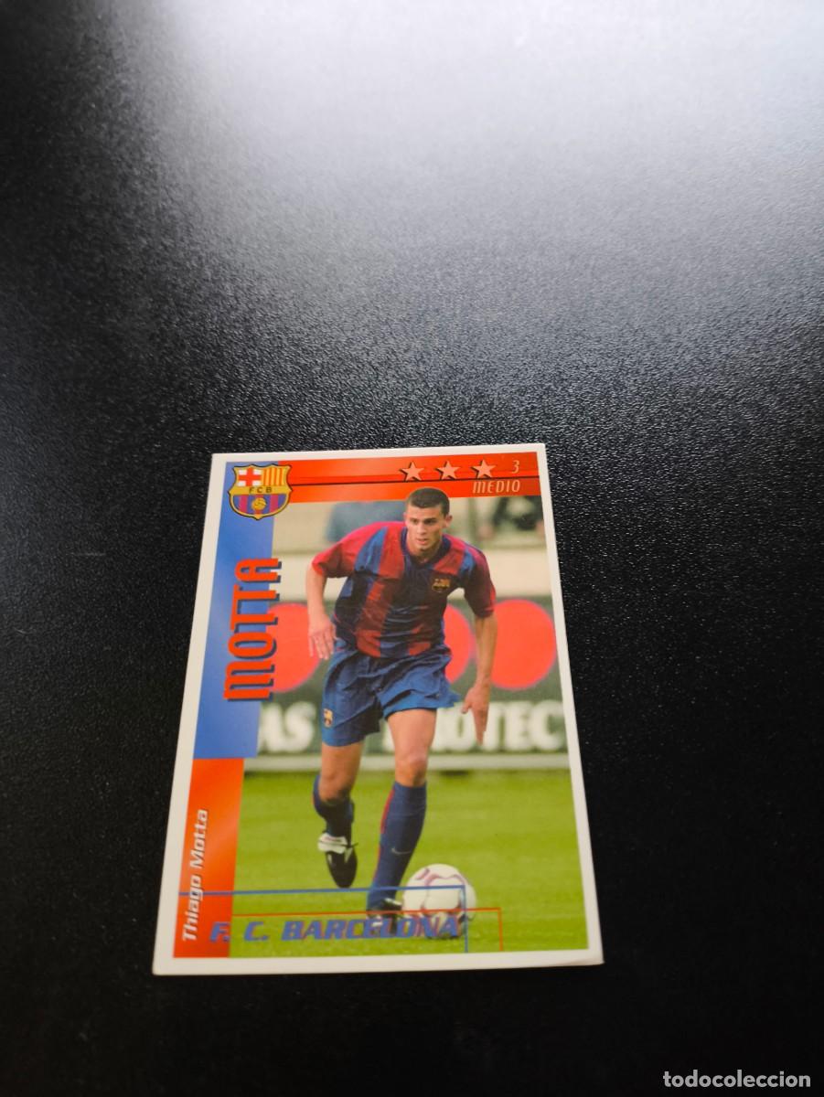 Cromos de f&uacute;tbol: Thiago Motta BARCELONA FUTBOL MATCH TOTAL LIGA 2002 2003 02 03 NO PANINI ESTE ADRENALYN