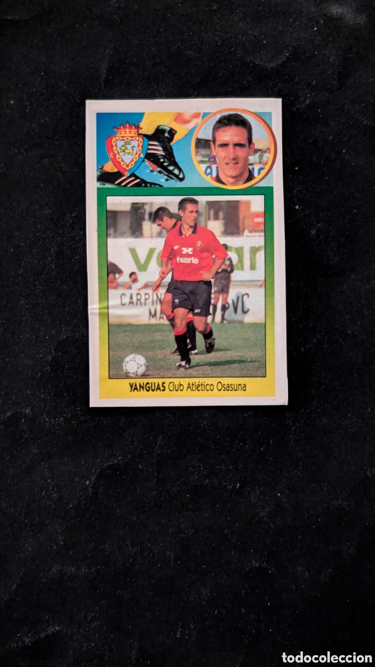 Cromos de f&uacute;tbol: YANGUAS OSASUNA COLOCA LIGA ESTE 1993/94 93 94 ADHESIVO RECORTADO