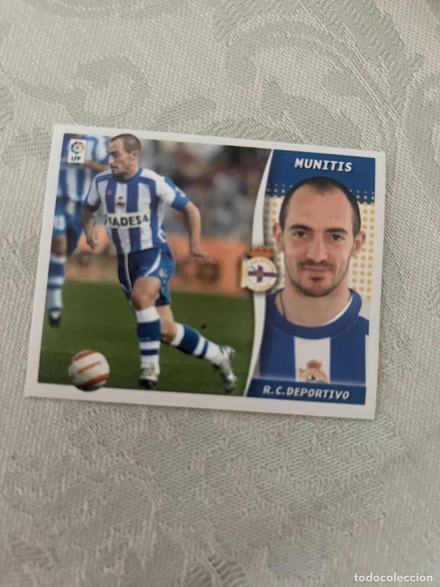 Cromos de f&uacute;tbol: MUNITIS DEPORTIVO DE LA CORU&Ntilde;A BAJA SIN PEGAR LIGA ESTE 2006 2007