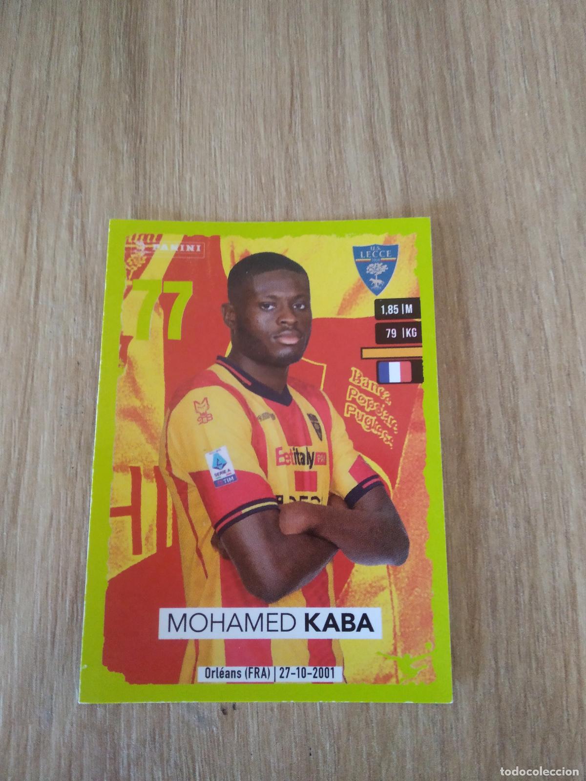 Cromos de f&uacute;tbol: 293 MOHAMED KABA LECCE CROMO FUTBOL PANINI LIGA ITALIA 23-24 CALCIATORI 2023-2024