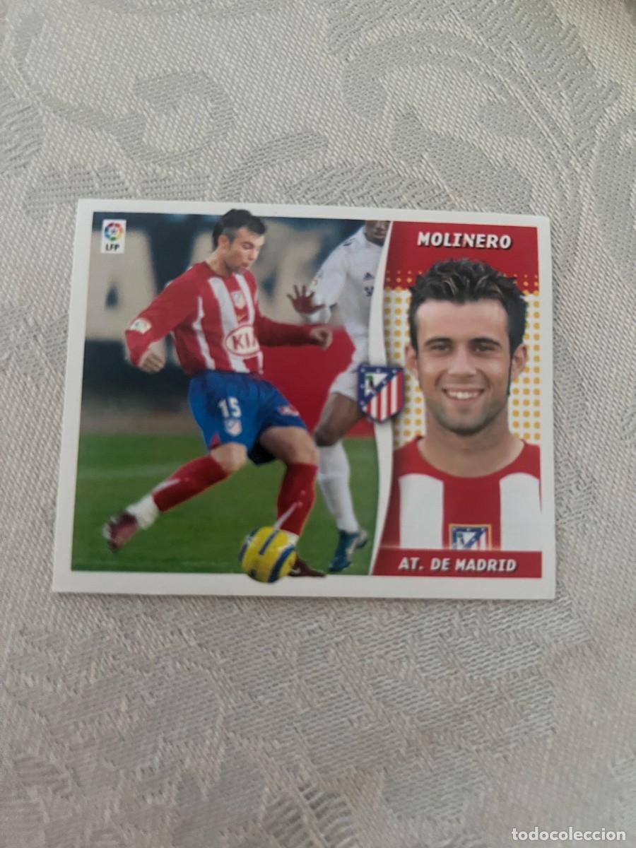 Cromos de f&uacute;tbol: MOLINERO ATLETICO DE MADRID BAJA SIN PEGAR LIGA ESTE 2006 2007