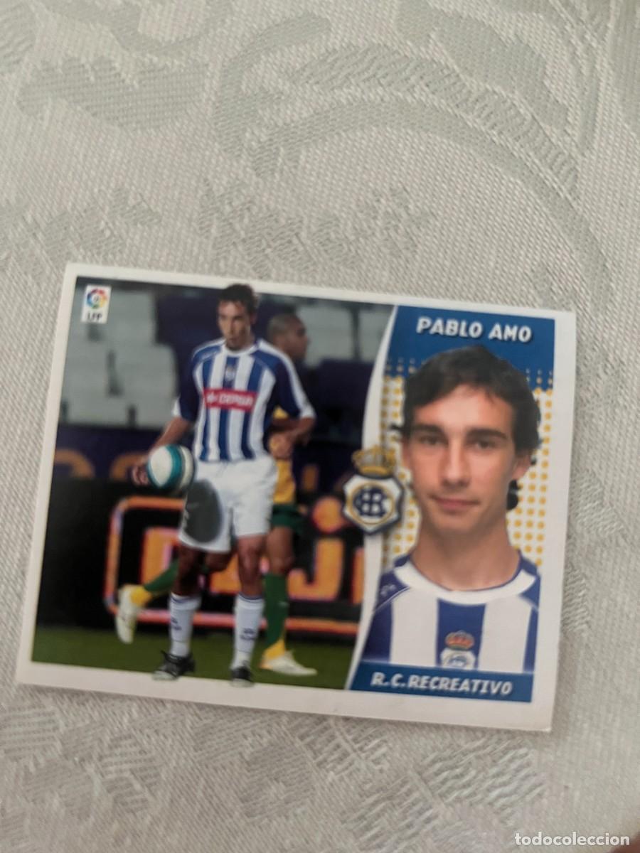 Cromos de f&uacute;tbol: PABLO AMO RECREATIVO DE HUELVA COLOCA SIN PEGAR LIGA ESTE 2006 2007