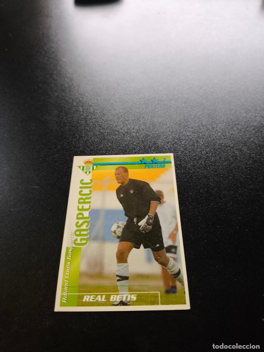 Cromos de f&uacute;tbol: Gaspercic REAL BETIS FUTBOL MATCH TOTAL LIGA 2002 2003 02 03 NO PANINI ESTE ADRENALYN