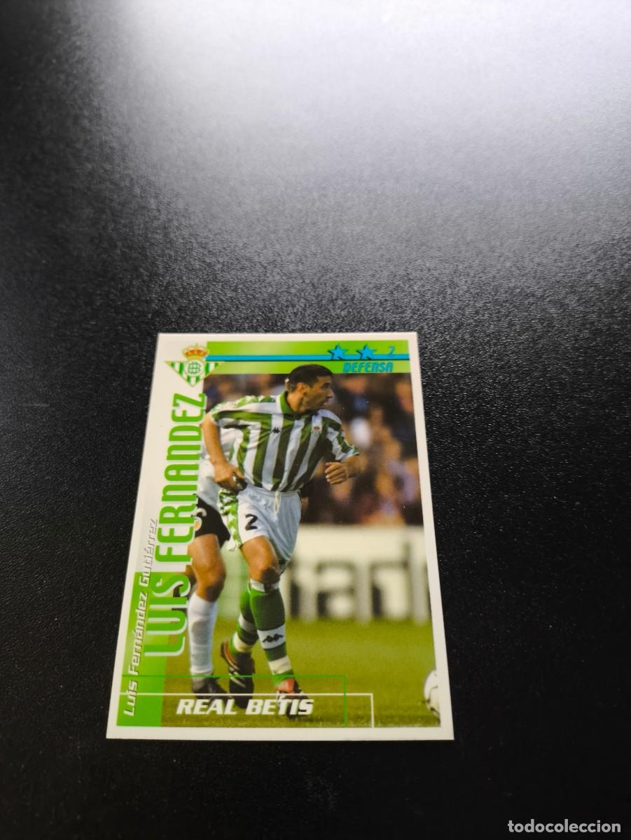 Cromos de f&uacute;tbol: Lu&iacute;s Fern&aacute;ndez REAL BETIS FUTBOL MATCH TOTAL LIGA 2002 2003 02 03 NO PANINI ESTE ADRENALYN