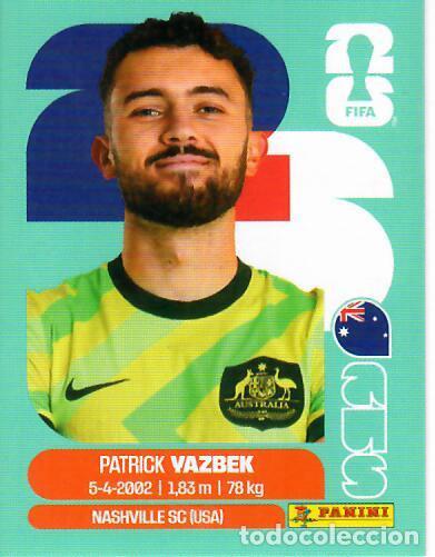 Cromos de f&uacute;tbol: CROMO PANINI MUNDIAL WORLD CUP 2026 - AUS16 AUS 16 - VAZBEK - AUSTRALIA