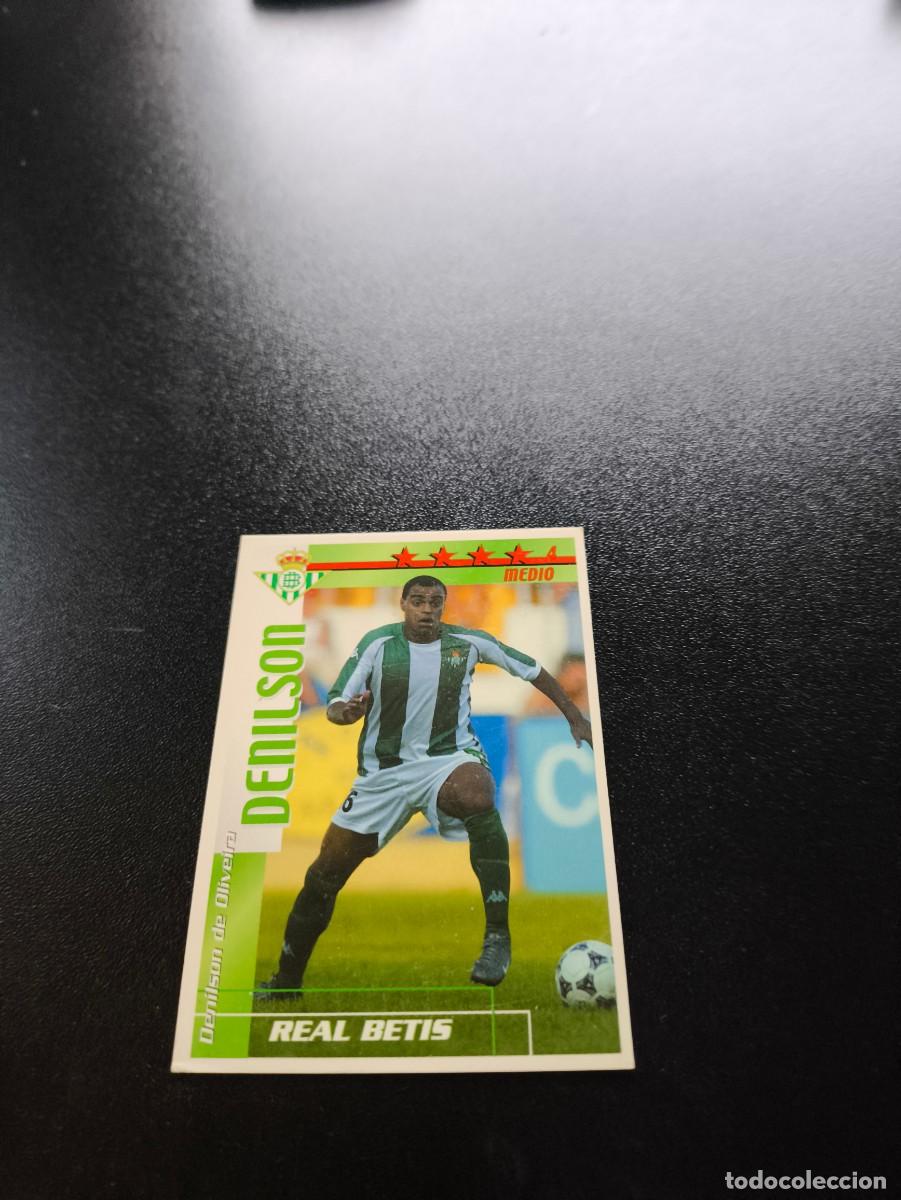 Cromos de f&uacute;tbol: Denilson REAL BETIS FUTBOL MATCH TOTAL LIGA 2002 2003 02 03 NO PANINI ESTE ADRENALYN