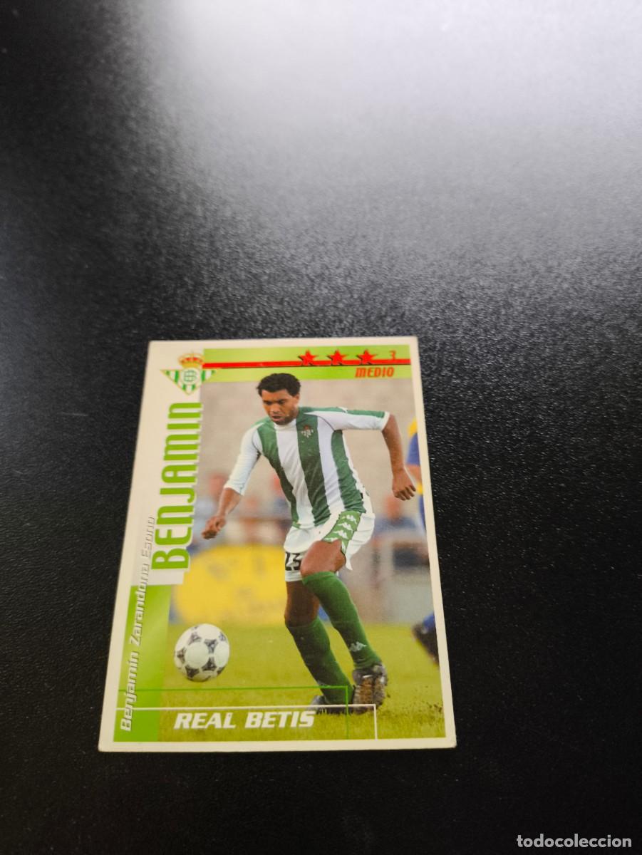 Cromos de f&uacute;tbol: Benjam&iacute;n REAL BETIS FUTBOL MATCH TOTAL LIGA 2002 2003 02 03 NO PANINI ESTE ADRENALYN