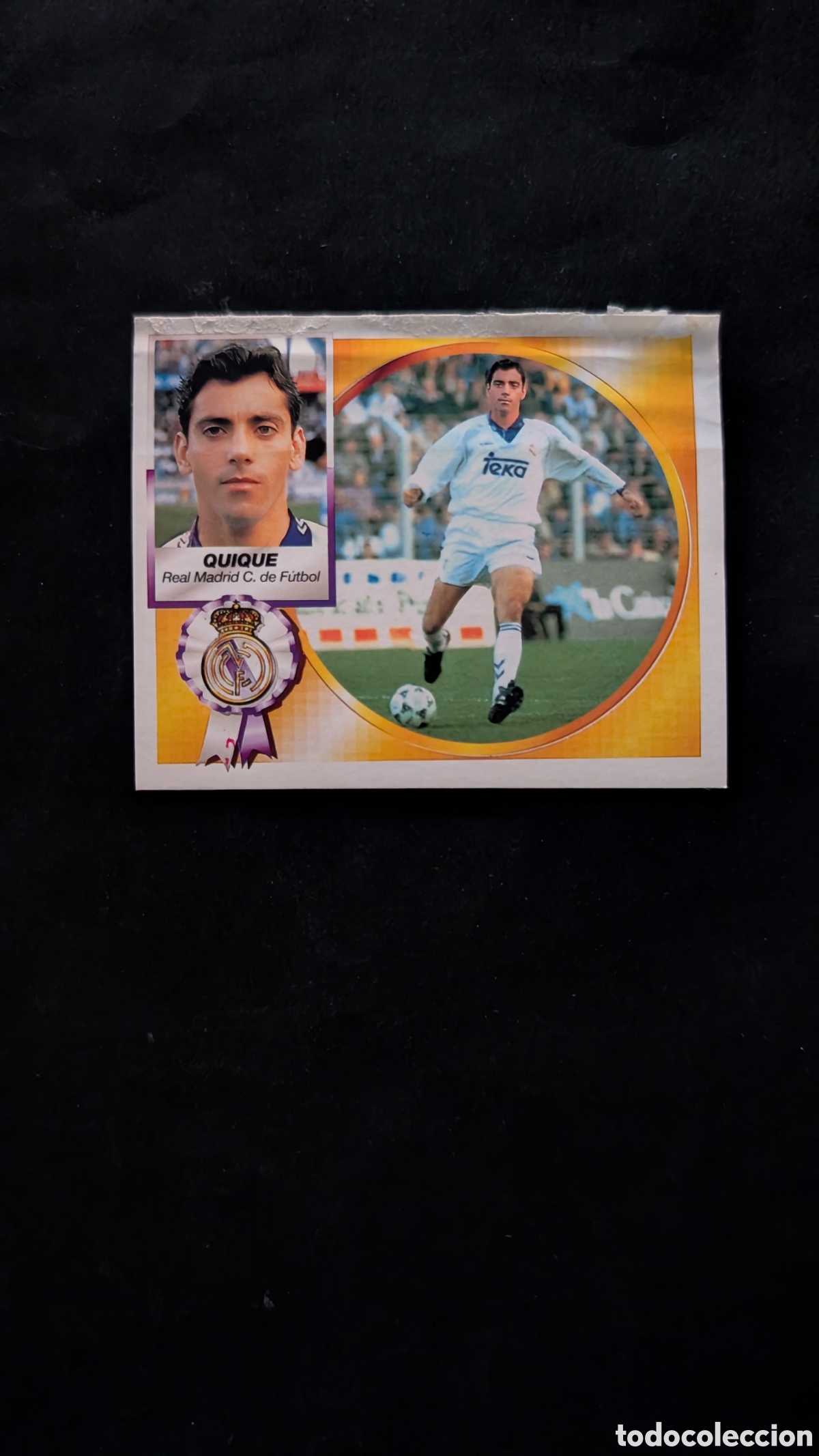 Cromos de f&uacute;tbol: QUIQUE REAL MADRID FICHAJE 8 VERSION LIGA ESTE 1994/94 94 95 VENTANILLA