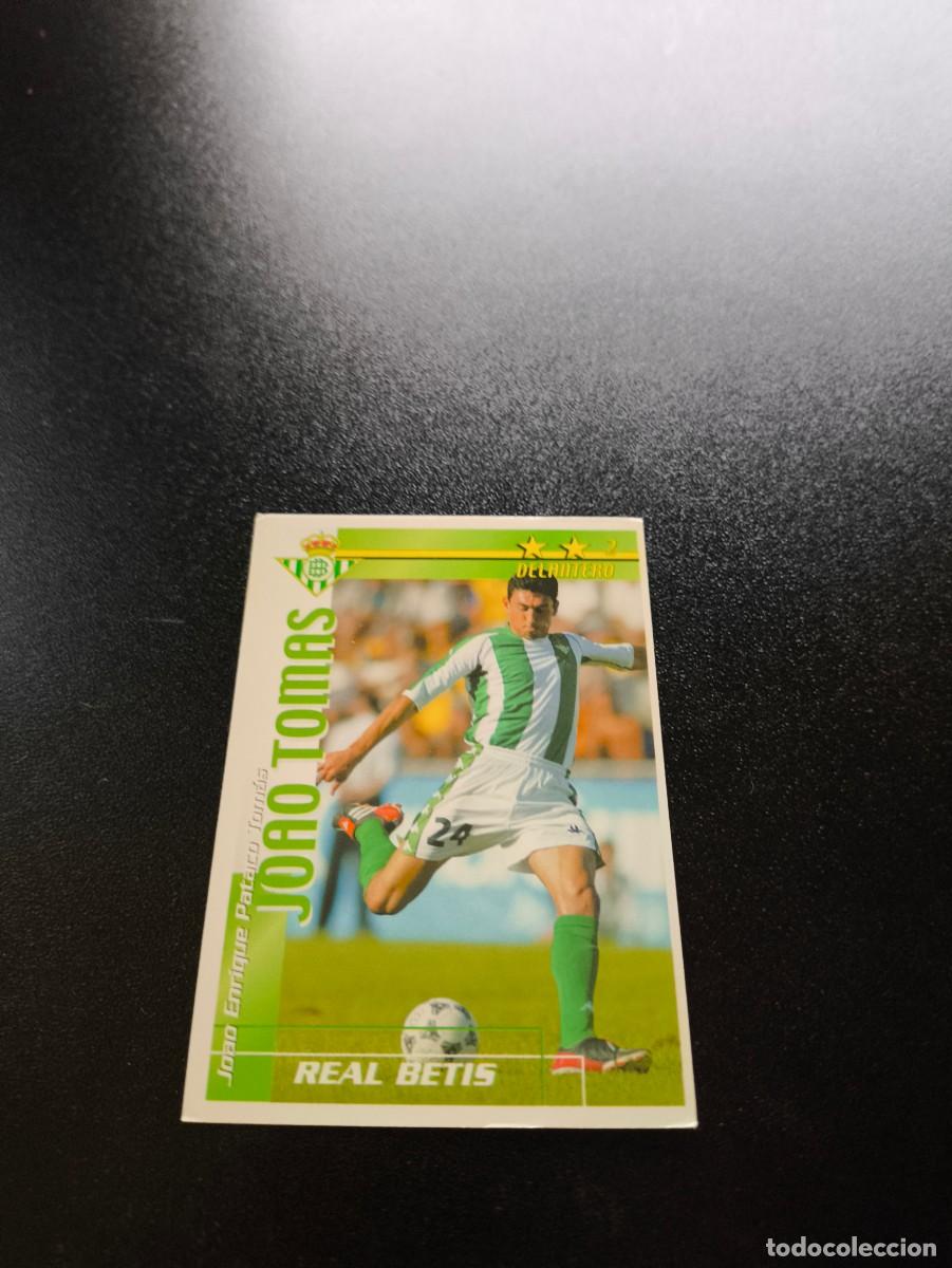Cromos de f&uacute;tbol: Joao Tomas REAL BETIS FUTBOL MATCH TOTAL LIGA 2002 2003 02 03 NO PANINI ESTE ADRENALYN