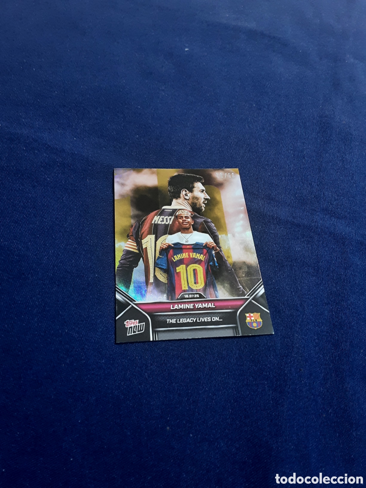 Cromos de f&uacute;tbol: Lamine yamal & Lionel Messi Topps