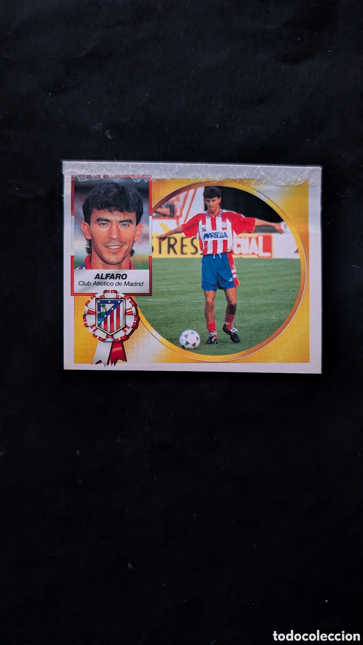 Cromos de f&uacute;tbol: ALFARO ATLETICO MADRID FICHAJE 34 BAJA LIGA ESTE 1994/94 94 95 VENTANILLA