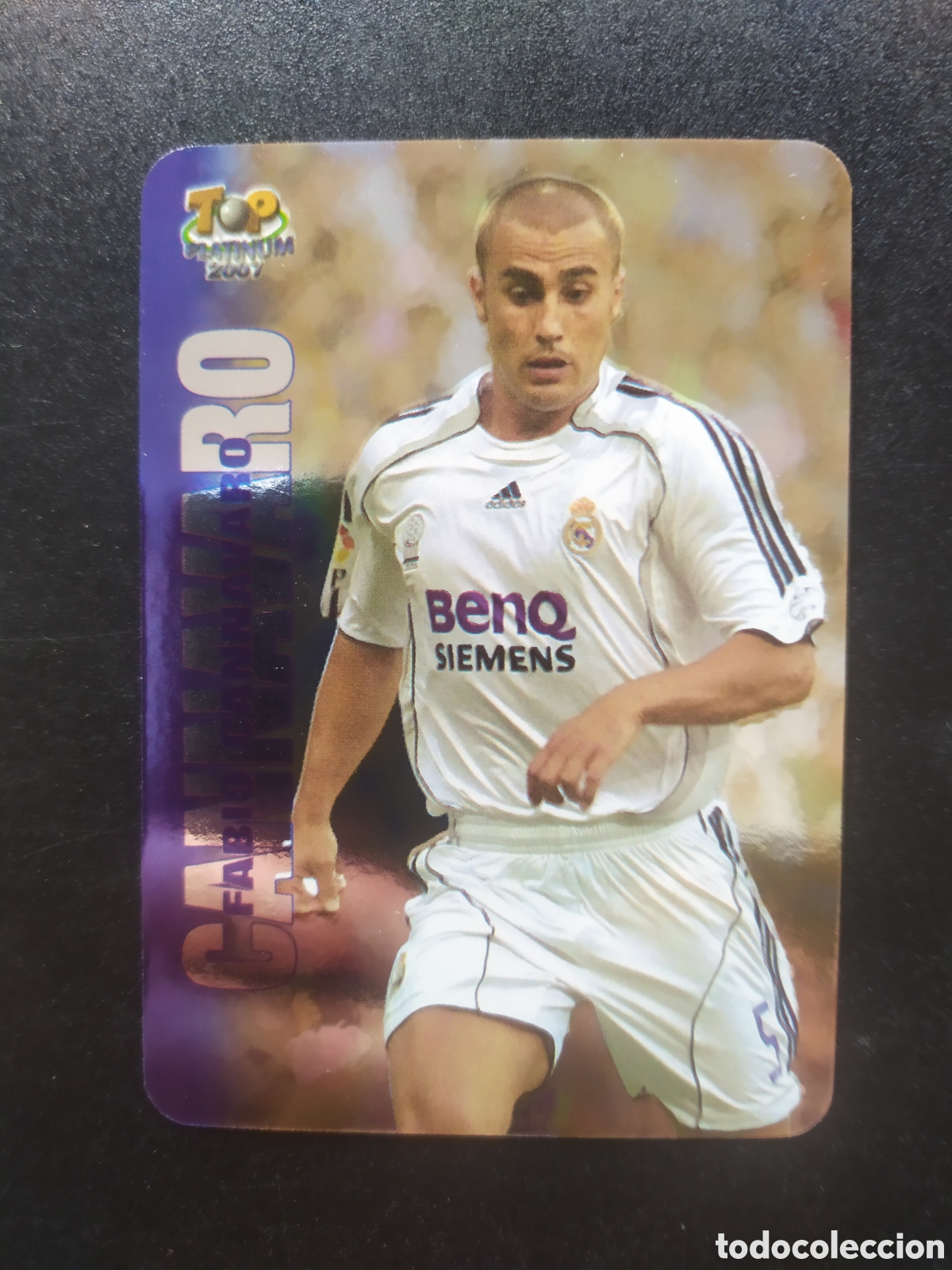 Fu&szlig;ball-Sticker: Mundicromo fichas top Liga 2006 2007 06 07 Cannavaro brillo n&deg; 686 Real Madrid