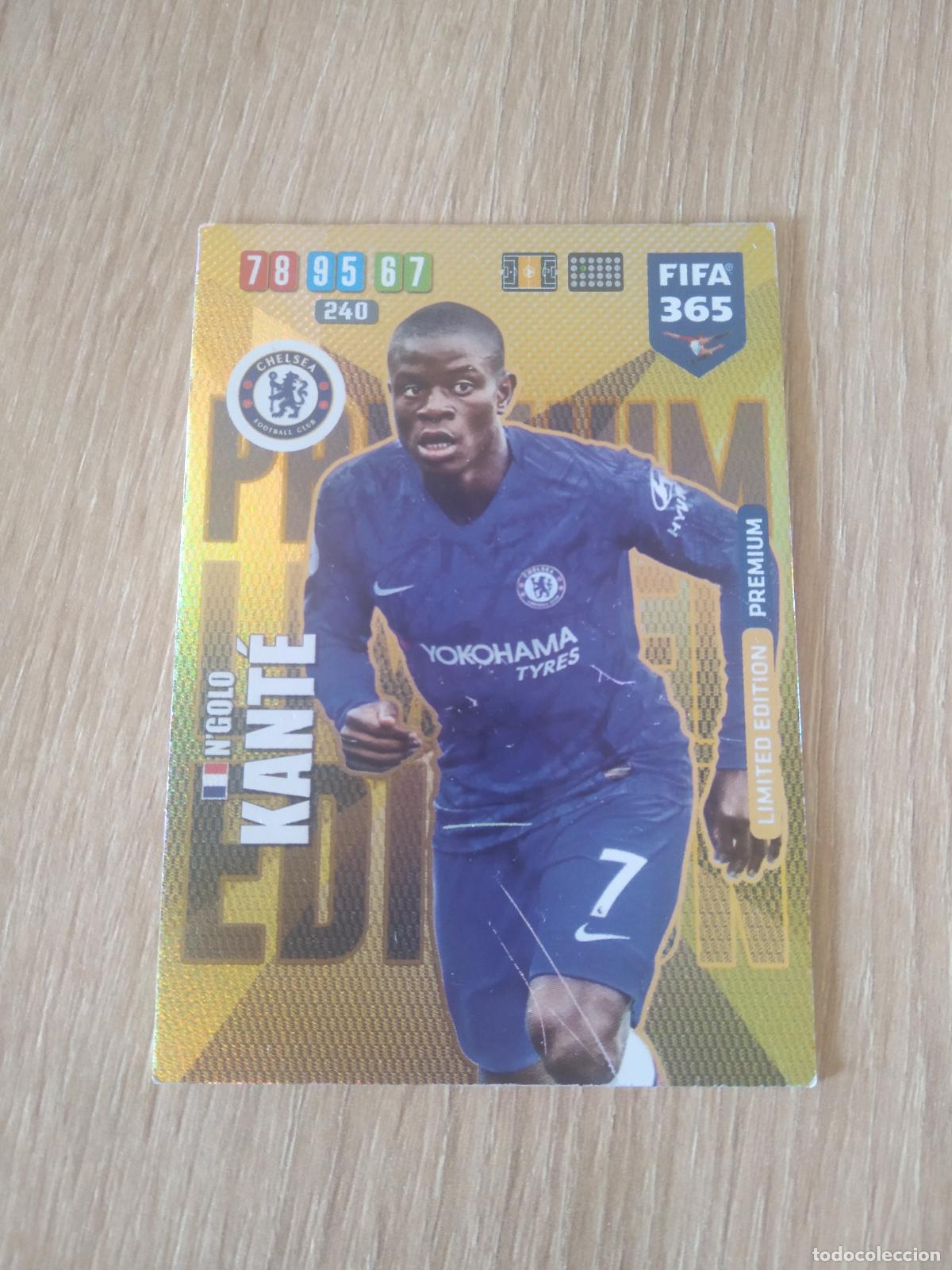 Cromos de f&uacute;tbol: KANTE CHELSEA EDICION LIMITADA CROMO FUTBOL FIFA 365 19-20 ADRENALYN PANINI 2019-2020