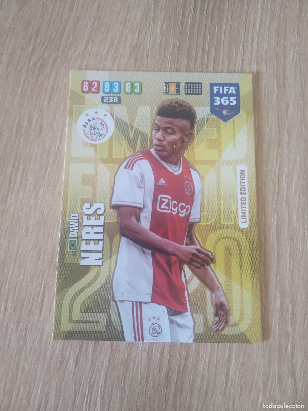 Cromos de f&uacute;tbol: DAVID NERES AJAX EDICION LIMITADA CROMO FUTBOL FIFA 365 19-20 ADRENALYN PANINI 2019-2020