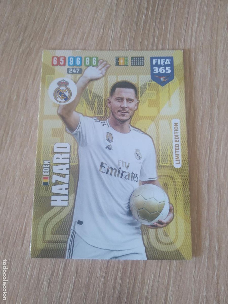 Cromos de f&uacute;tbol: HAZARD REAL MADRID EDICION LIMITADA CROMO FUTBOL FIFA 365 19-20 ADRENALYN PANINI 2019-2020