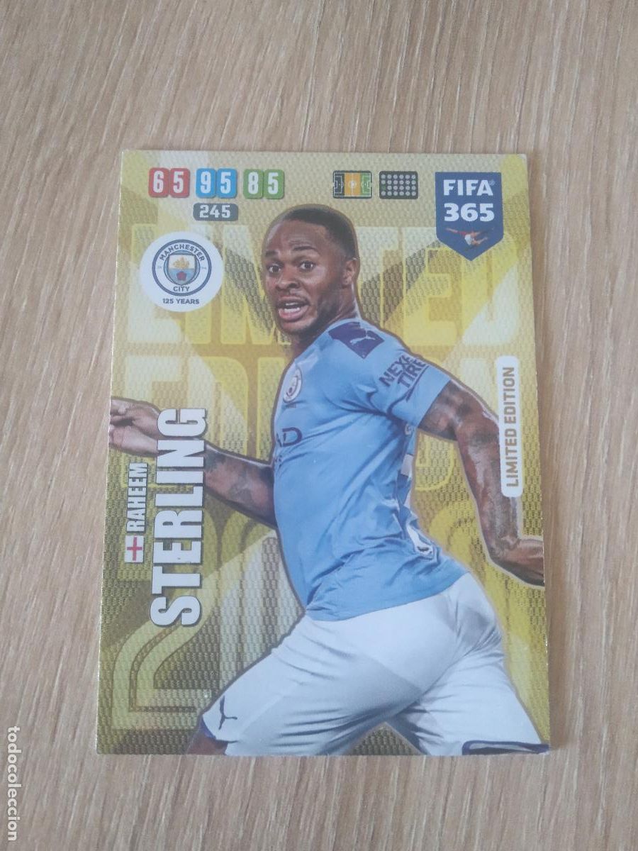 Cromos de f&uacute;tbol: STERLING MANCHESTER CITY EDICION LIMITADA CROMO FUTBOL FIFA 365 19-20 ADRENALYN PANINI 2019-2020