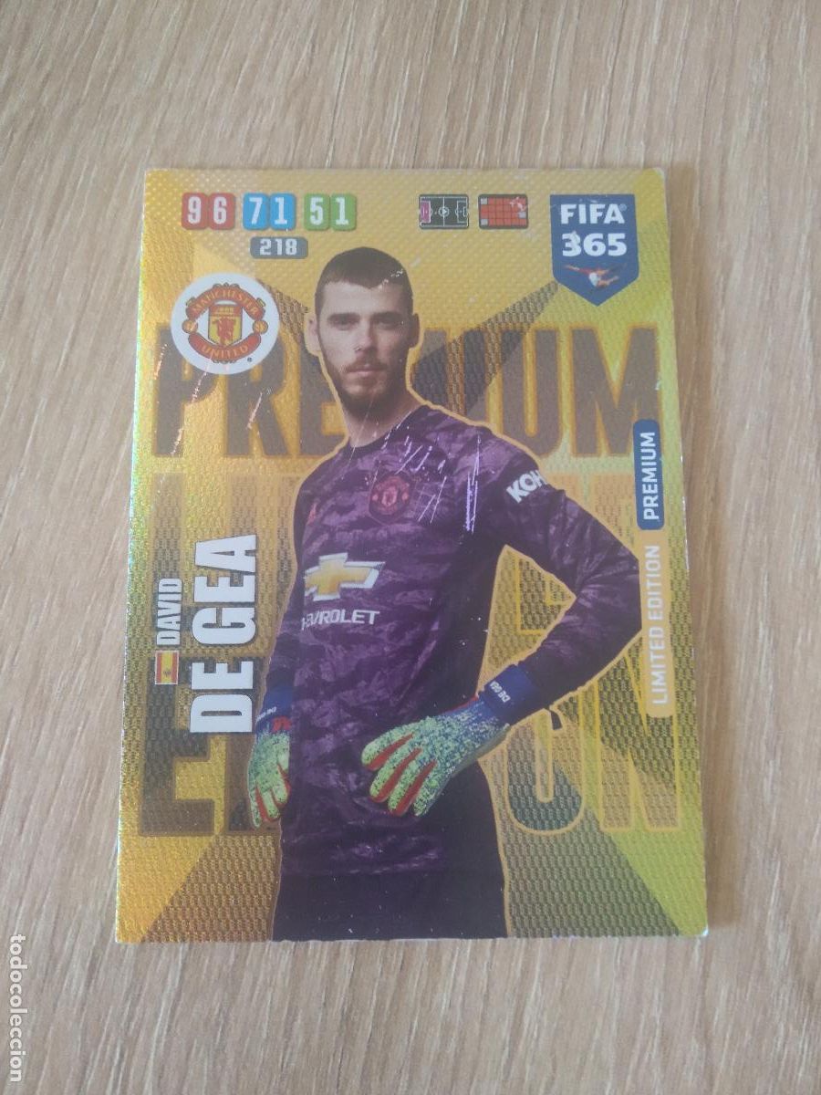 Cromos de f&uacute;tbol: DE GEA MANCHESTER UNITED EDICION LIMITADA CROMO FUTBOL FIFA 365 19-20 ADRENALYN PANINI 2019-2020