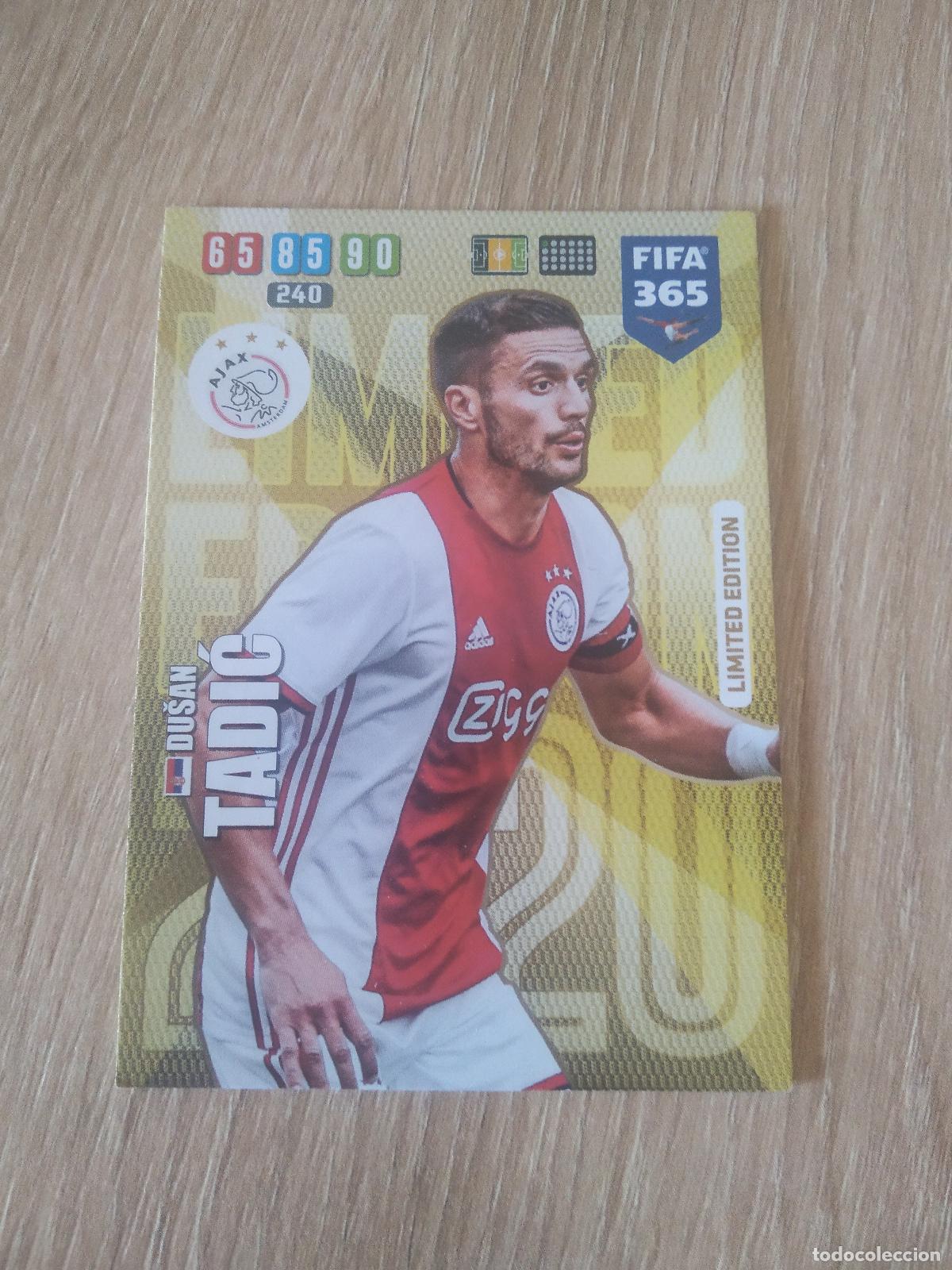 Cromos de f&uacute;tbol: DUSAN TADIC AJAX EDICION LIMITADA CROMO FUTBOL FIFA 365 19-20 ADRENALYN PANINI 2019-2020