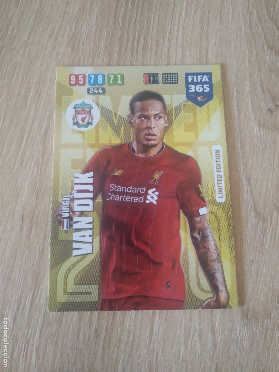 Cromos de f&uacute;tbol: VAN DIJK LIVERPOOL EDICION LIMITADA CROMO FUTBOL FIFA 365 19-20 ADRENALYN PANINI 2019-2020