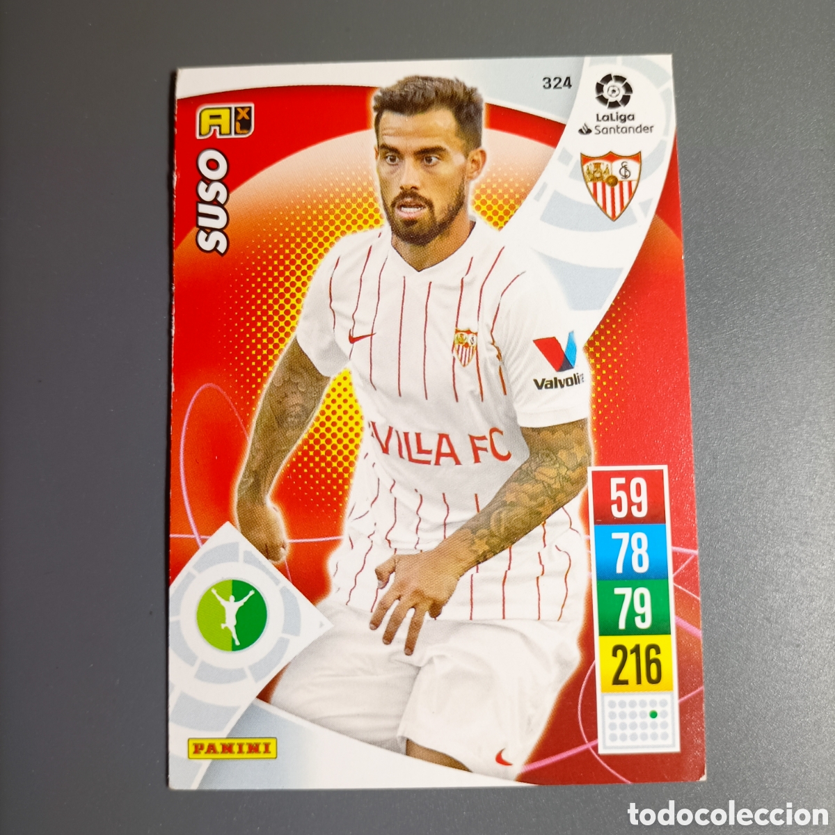 Cromos de f&uacute;tbol: ADRENALYN. LIGA 2021-2022 (SEVILLA) №324 SUSO