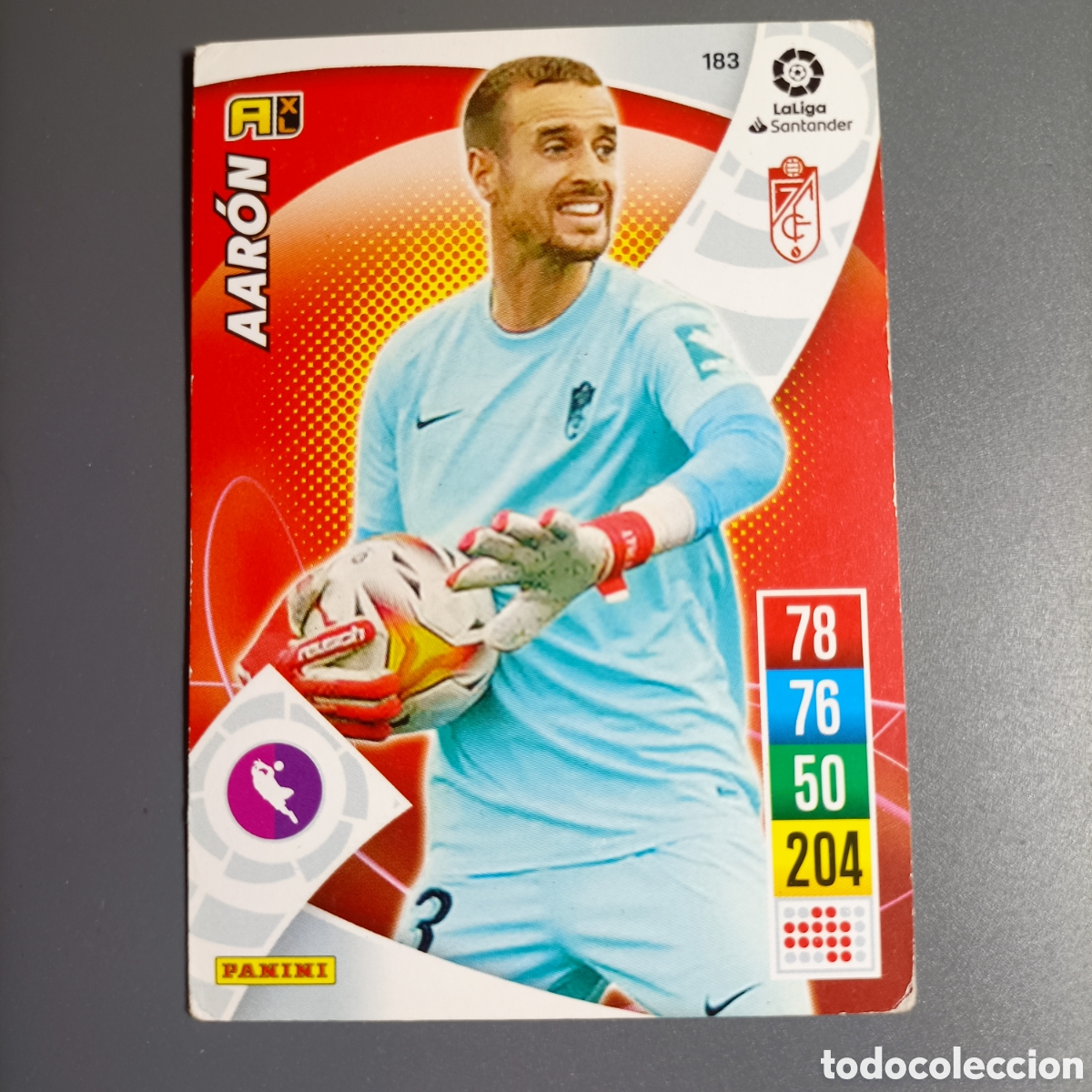 Cromos de f&uacute;tbol: ADRENALYN. LIGA 2021-2022 (GRANADA) №183 AAR&Oacute;N