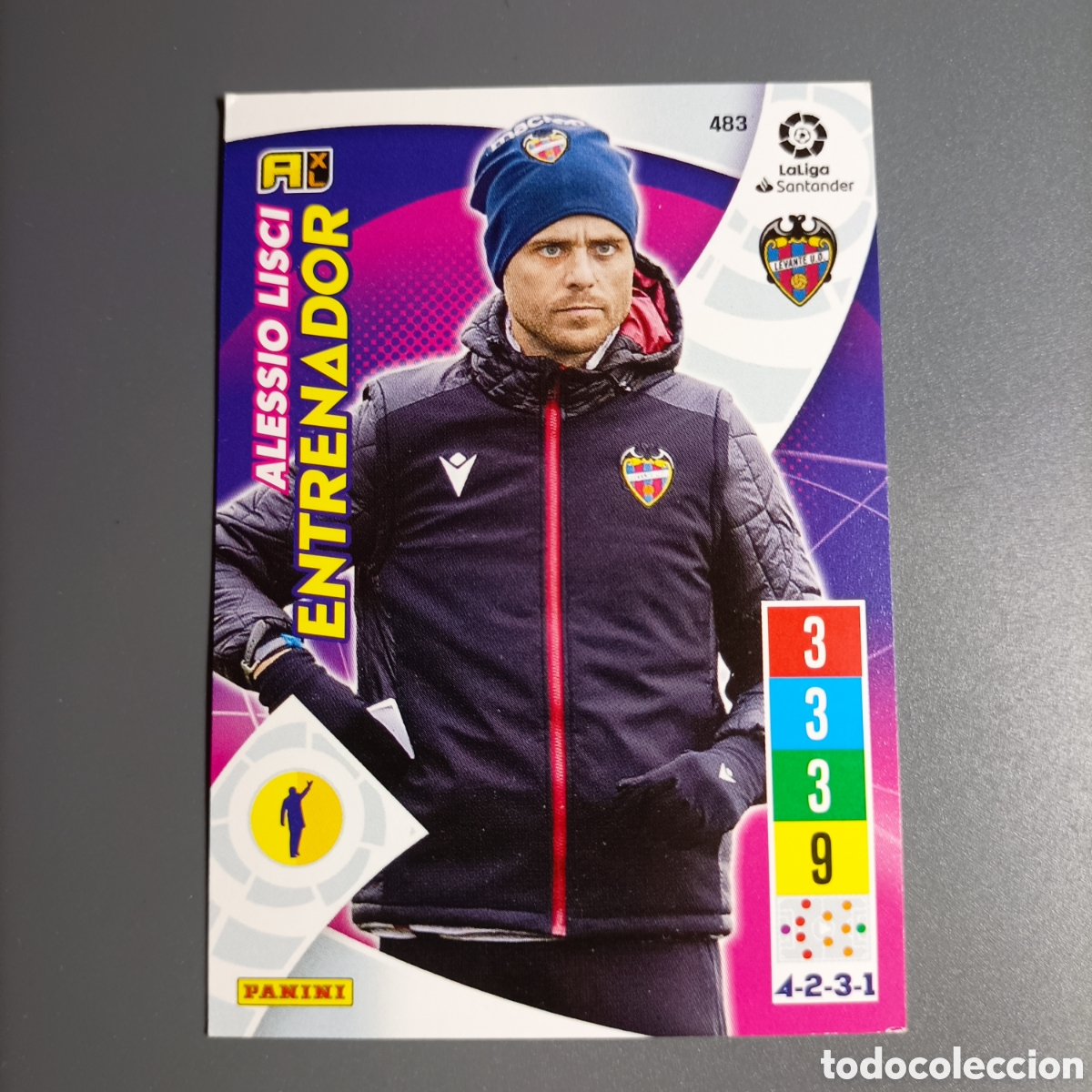 Cromos de f&uacute;tbol: ADRENALYN. LIGA 2021-2022 (LEVANTE) №483 ALESSIO LISCI