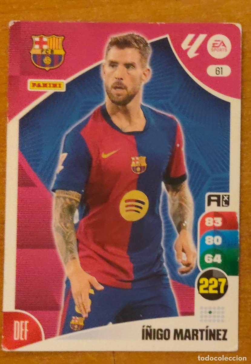Cromos de f&uacute;tbol: 61 &Iacute;&Ntilde;IGO MART&Iacute;NEZ - BARCELONA - ADRENALYN XL 2024-25 - 24/25 (NUEVO)