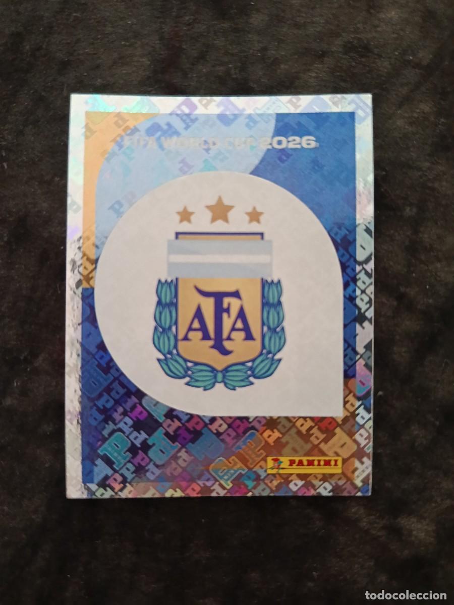 Cromos de f&uacute;tbol: FIFA WORLD CUP MUNDIAL 2026 PANINI. #ARG 1. ESCUDO SELECCI&Oacute;N ARGENTINA.