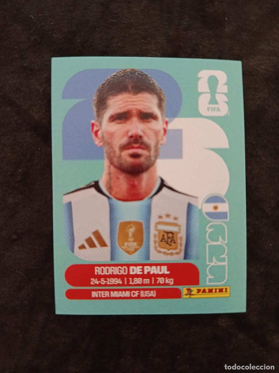 Cromos de f&uacute;tbol: FIFA WORLD CUP MUNDIAL 2026 PANINI. #ARG 10. RODRIGO DE PAUL. ARGENTINA.