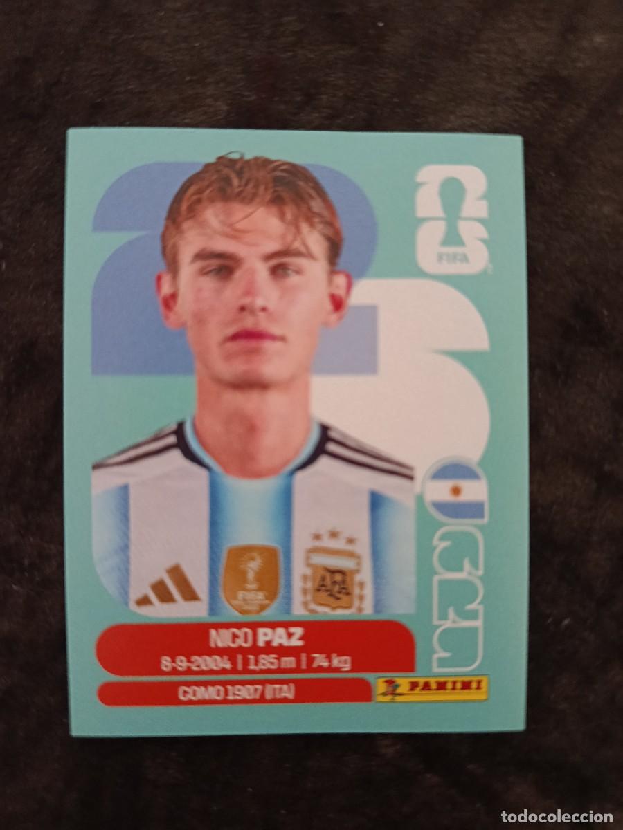 Fu&szlig;ball-Sticker: FIFA WORLD CUP MUNDIAL 2026 PANINI. #ARG 14. NICO PAZ. ARGENTINA.