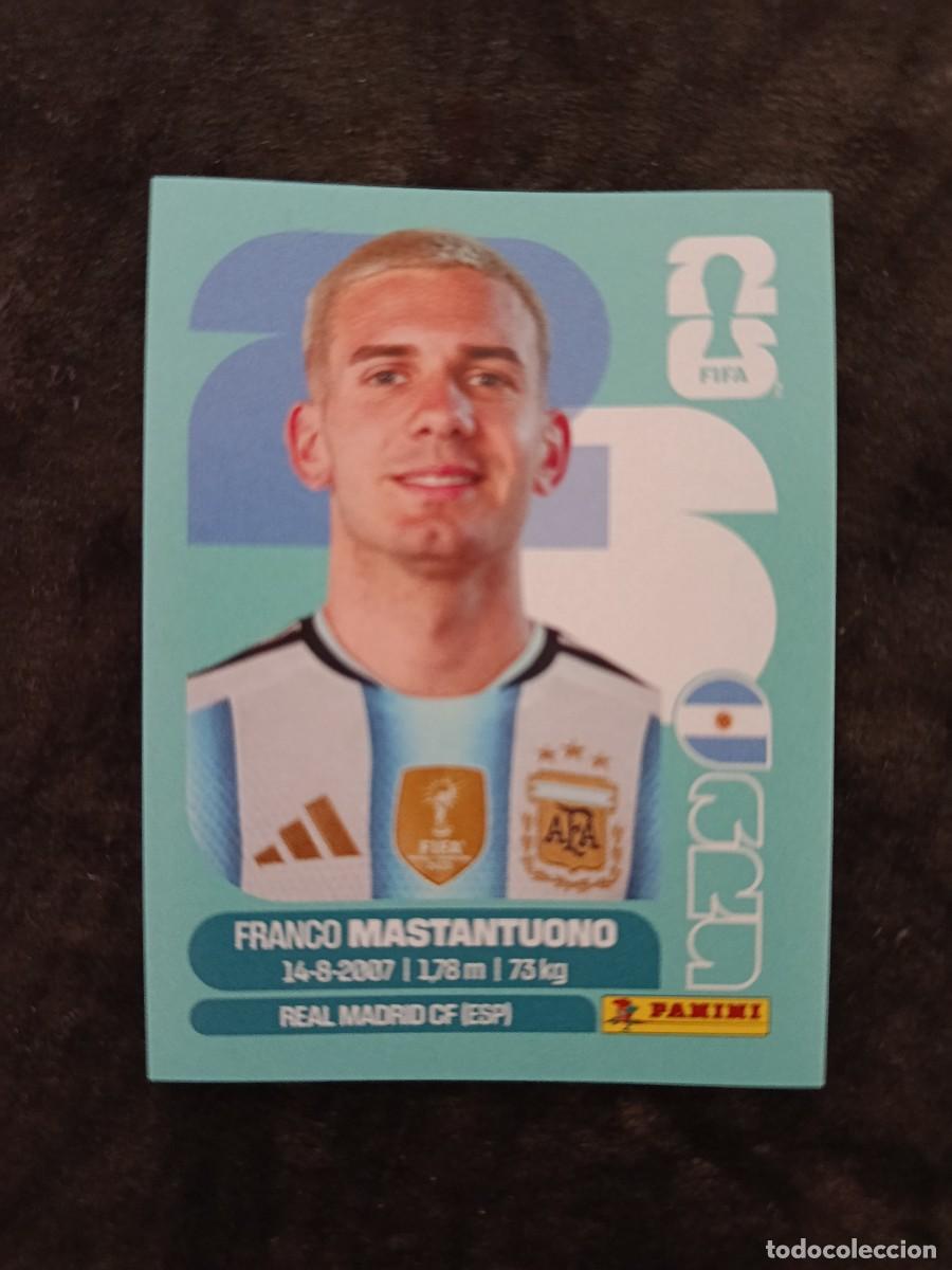 Fu&szlig;ball-Sticker: FIFA WORLD CUP MUNDIAL 2026 PANINI. #ARG 15. FRANCO MASTANTUONO. ARGENTINA.