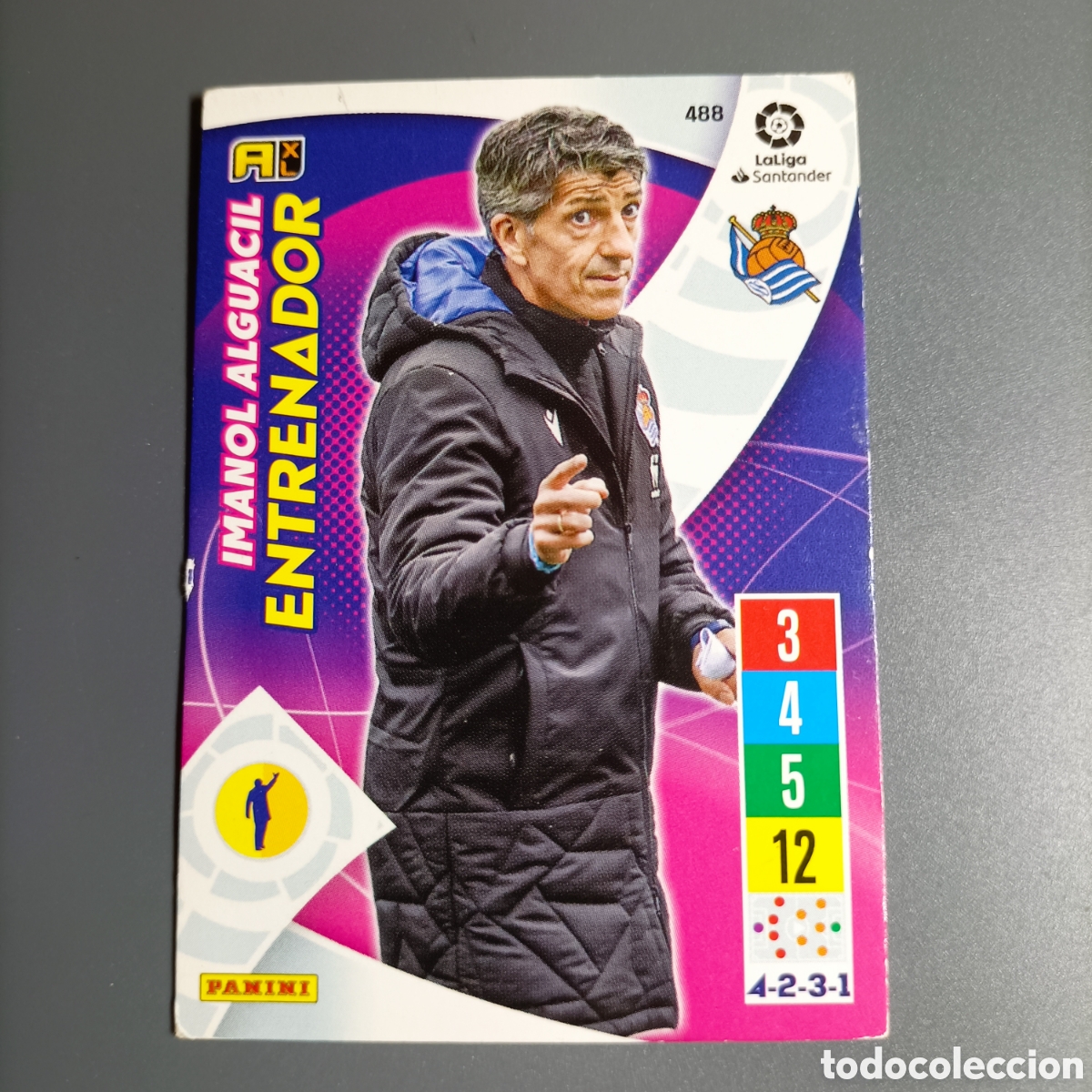 Cromos de f&uacute;tbol: ADRENALYN. LIGA 2021-2022 (REAL SOCIEDAD) №488 IMANOL ALGUACIL