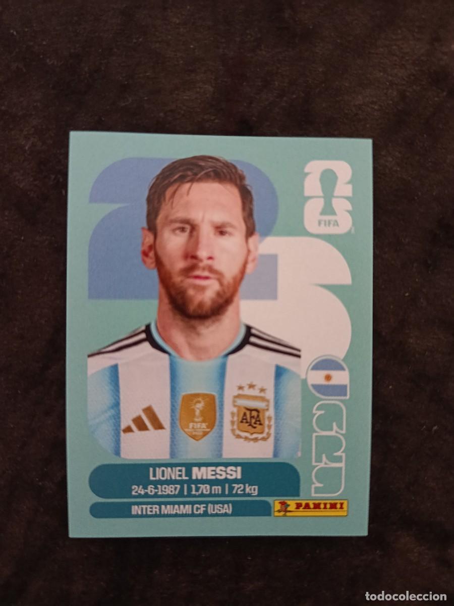 Cromos de f&uacute;tbol: FIFA WORLD CUP MUNDIAL 2026 PANINI. #ARG 17. LIONEL MESSI. ARGENTINA.