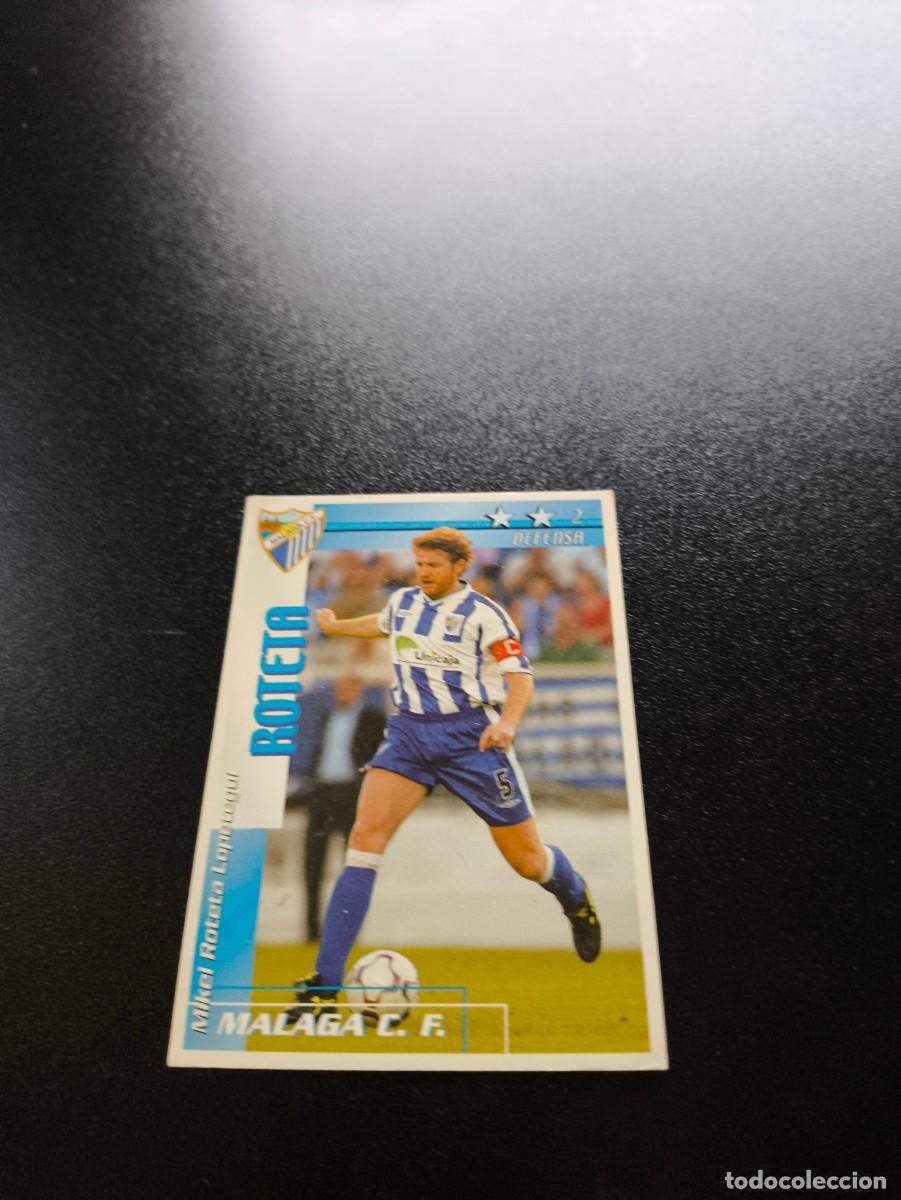 Cromos de f&uacute;tbol: Roteta MALAGA FUTBOL MATCH TOTAL LIGA 2002 2003 02 03 NO PANINI ESTE ADRENALYN