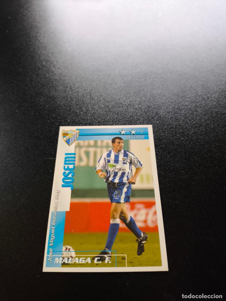 Cromos de f&uacute;tbol: Josemi MALAGA FUTBOL MATCH TOTAL LIGA 2002 2003 02 03 NO PANINI ESTE ADRENALYN
