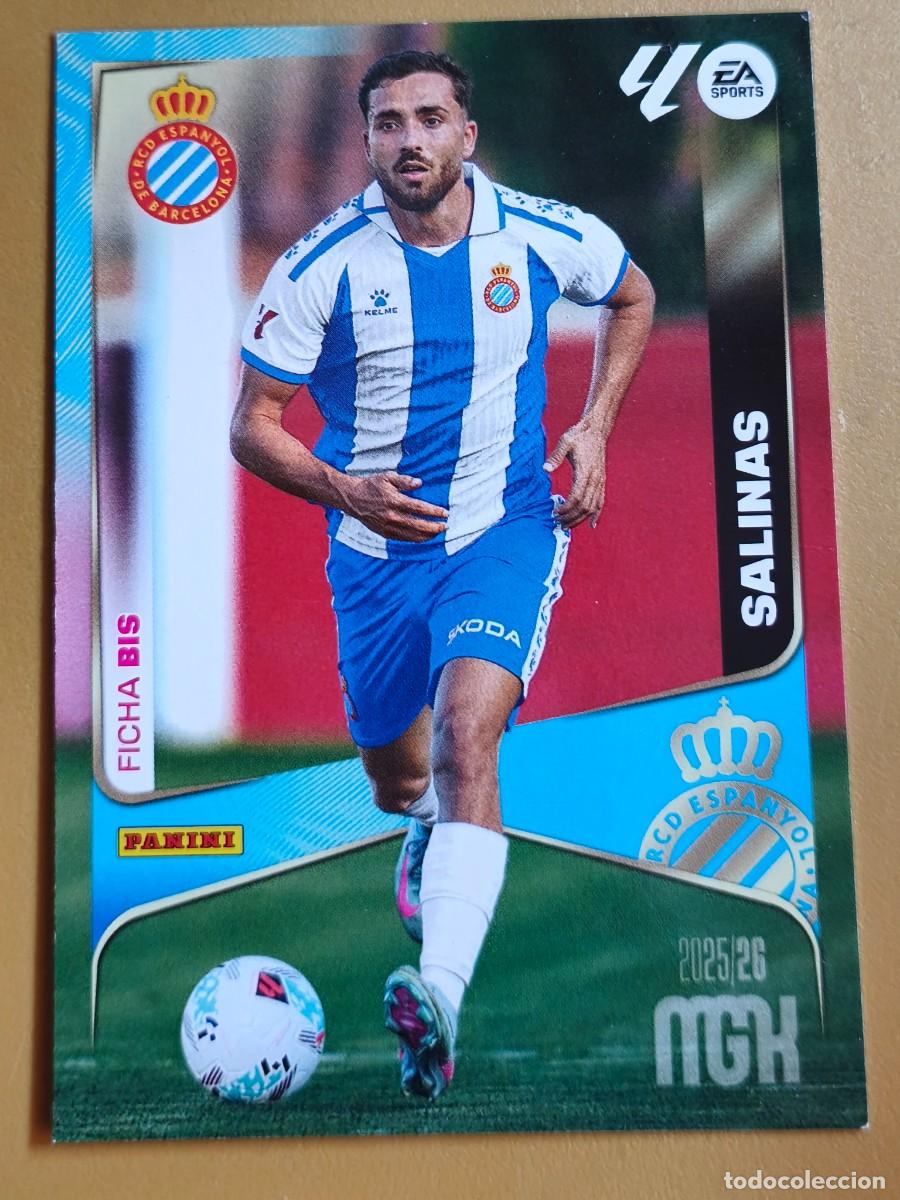 Cromos de f&uacute;tbol: salinas, 2025 26 ficha bis