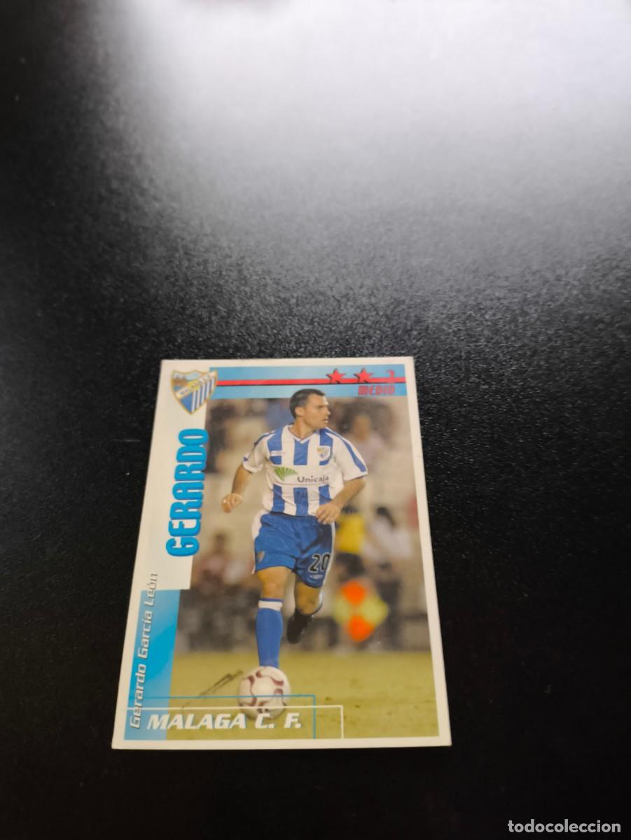 Cromos de f&uacute;tbol: Gerardo MALAGA FUTBOL MATCH TOTAL LIGA 2002 2003 02 03 NO PANINI ESTE ADRENALYN