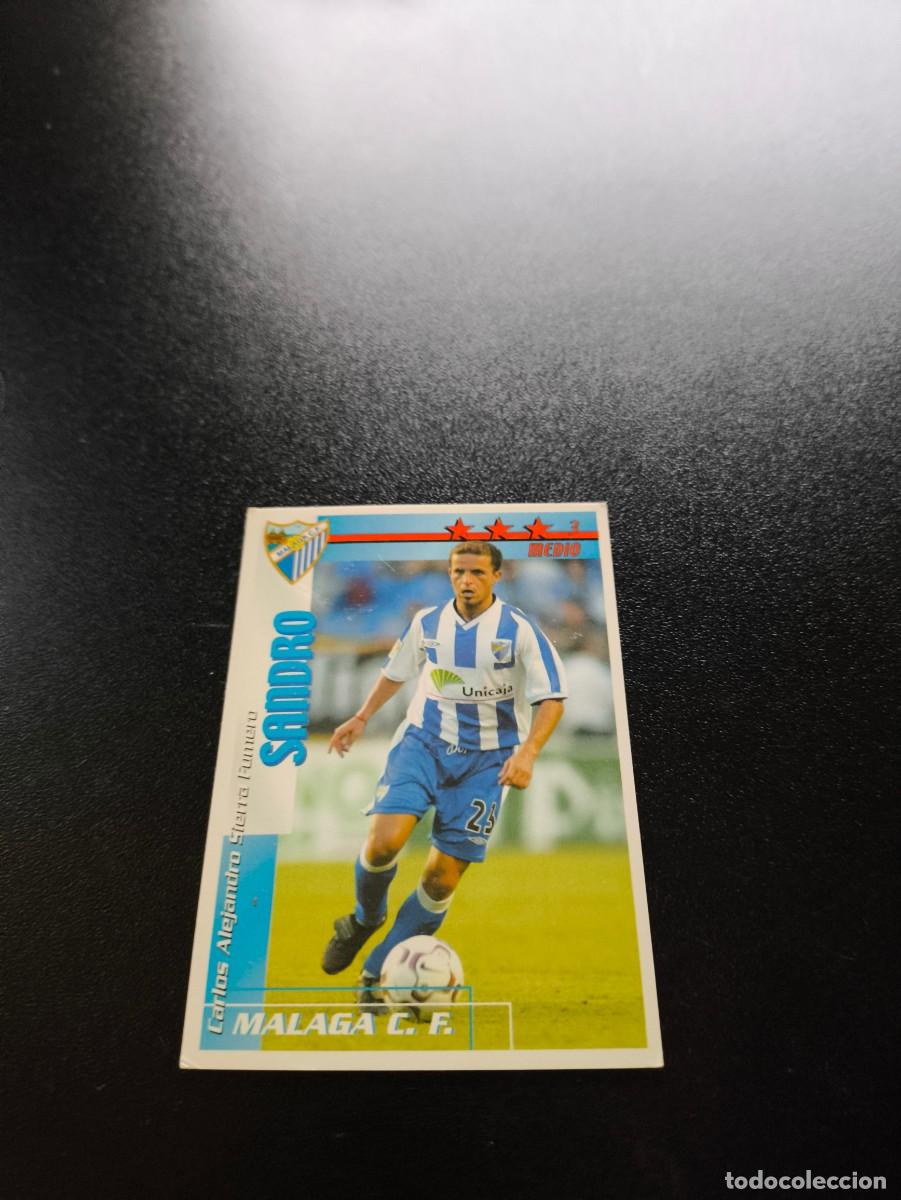 Cromos de f&uacute;tbol: Sandro MALAGA FUTBOL MATCH TOTAL LIGA 2002 2003 02 03 NO PANINI ESTE ADRENALYN