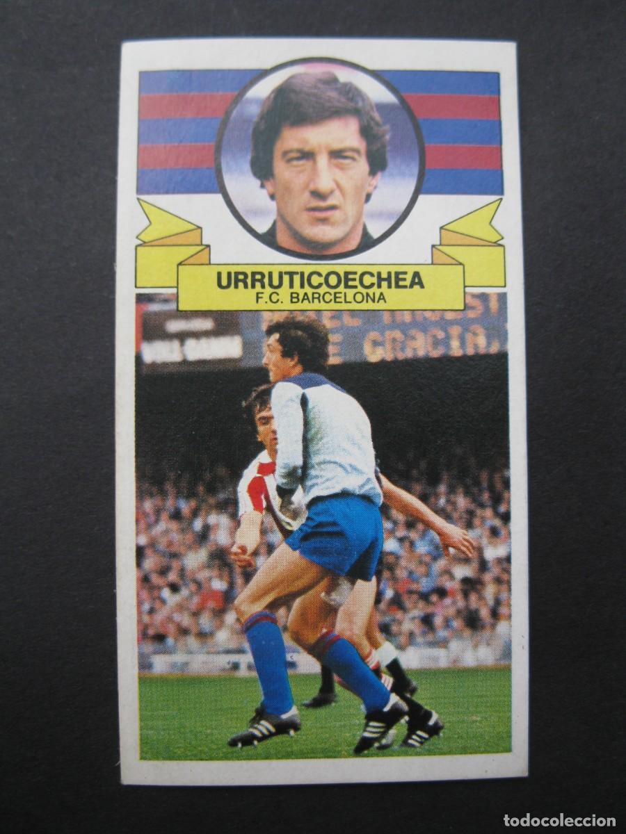 Cromos de f&uacute;tbol: URRUTICOECHEA (F.C. BARCELONA) - CAMPEONATO DE LIGA 85/86 - EDICIONES ESTE.