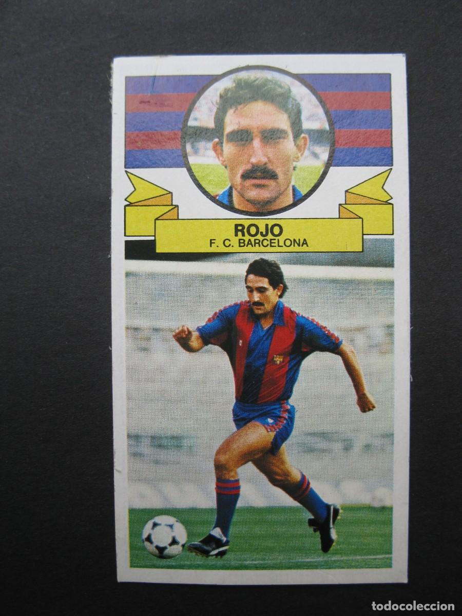 Cromos de f&uacute;tbol: ROJO (F.C. BARCELONA) - CAMPEONATO DE LIGA 85/86 - EDICIONES ESTE.