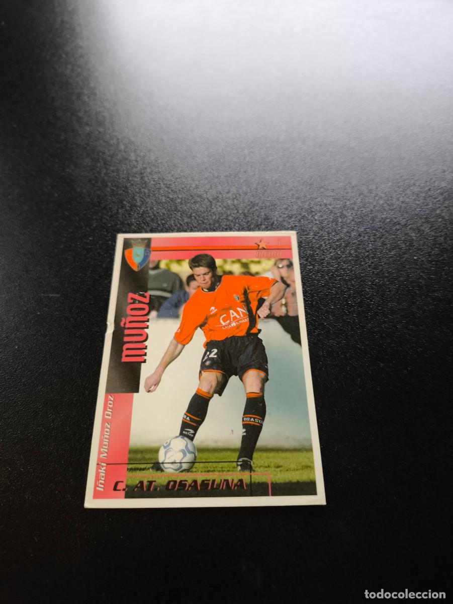 Cromos de f&uacute;tbol: Mu&ntilde;oz OSASUNA FUTBOL MATCH TOTAL LIGA 2002 2003 02 03 NO PANINI ESTE ADRENALYN