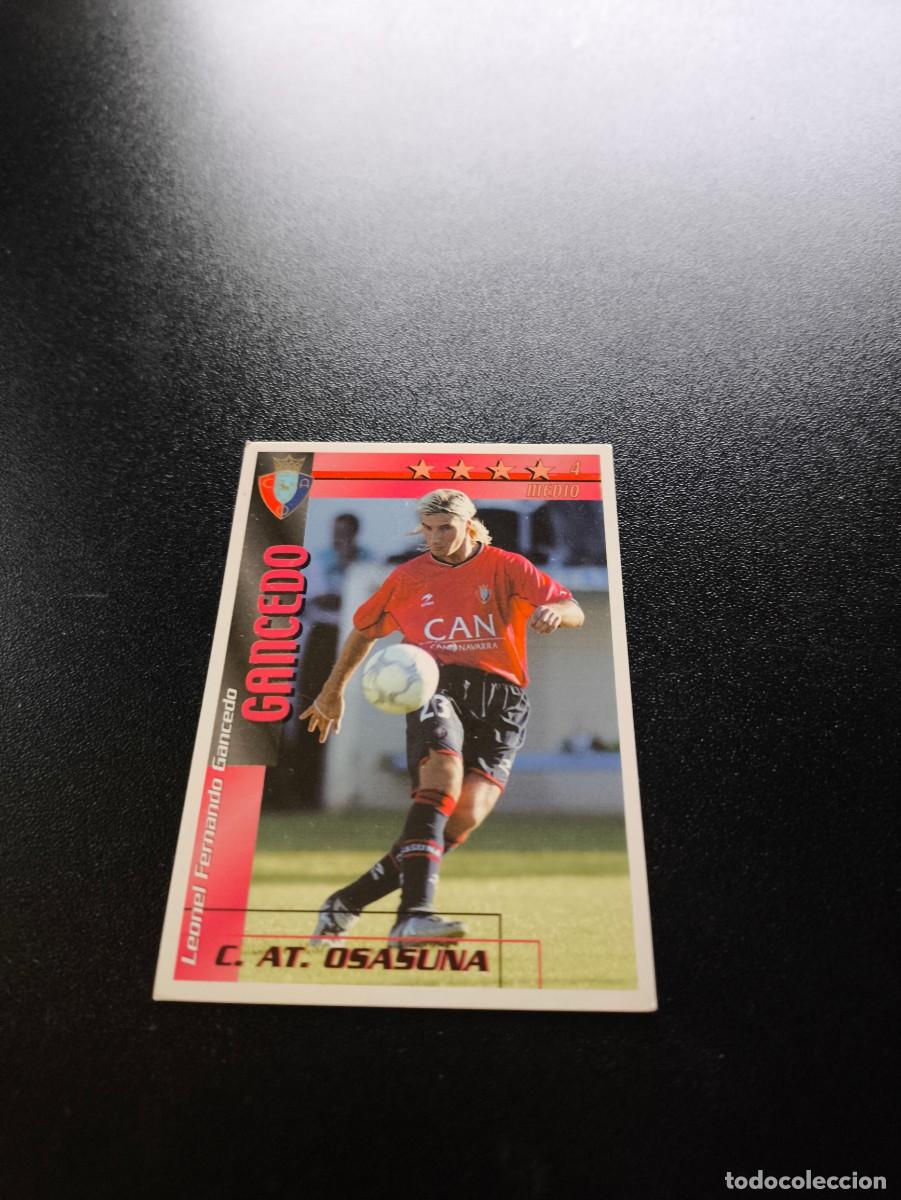 Cromos de f&uacute;tbol: Gancedo OSASUNA FUTBOL MATCH TOTAL LIGA 2002 2003 02 03 NO PANINI ESTE ADRENALYN