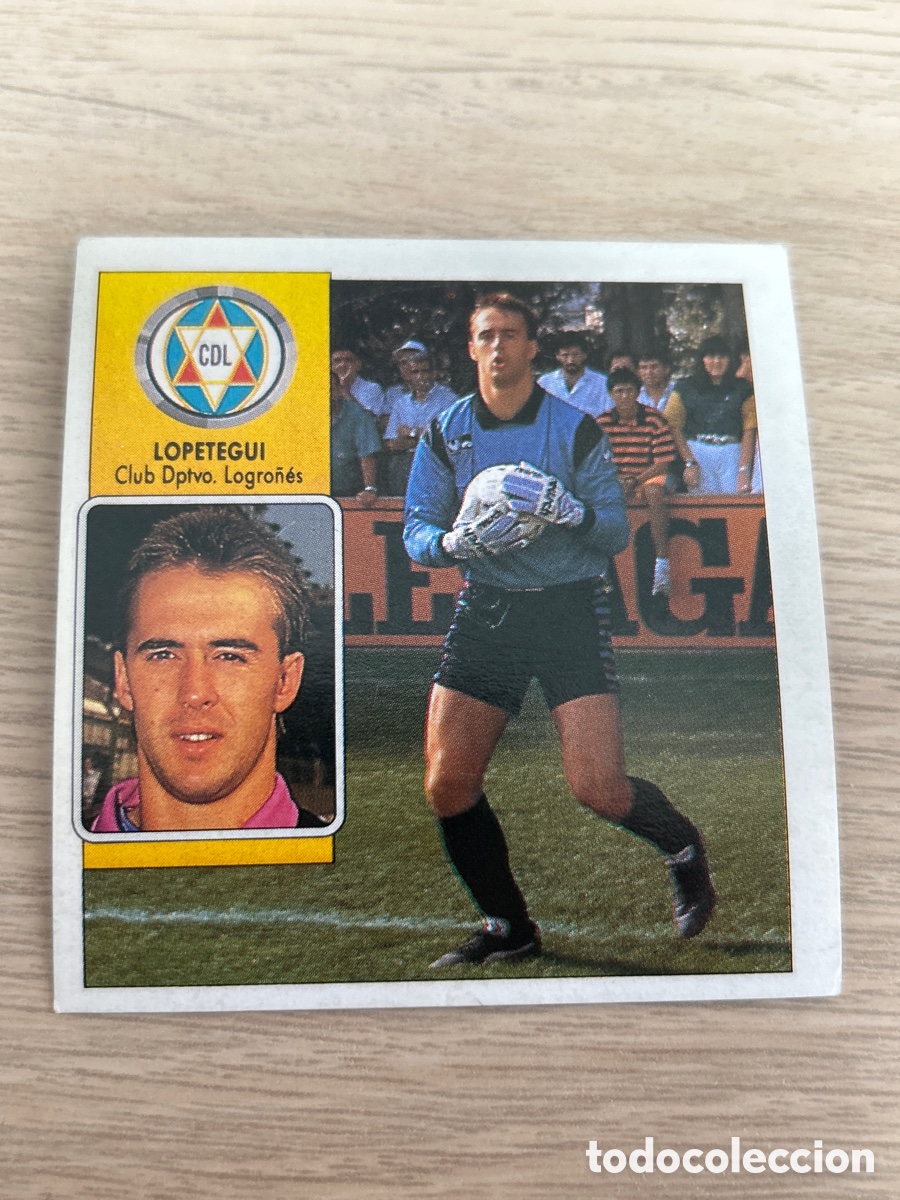 Cromos de f&uacute;tbol: LOPETEGUI LOGRO&Ntilde;ES LIGA ESTE 1992 1993 92 93 NUNCA PEGADO SIN PEGAR