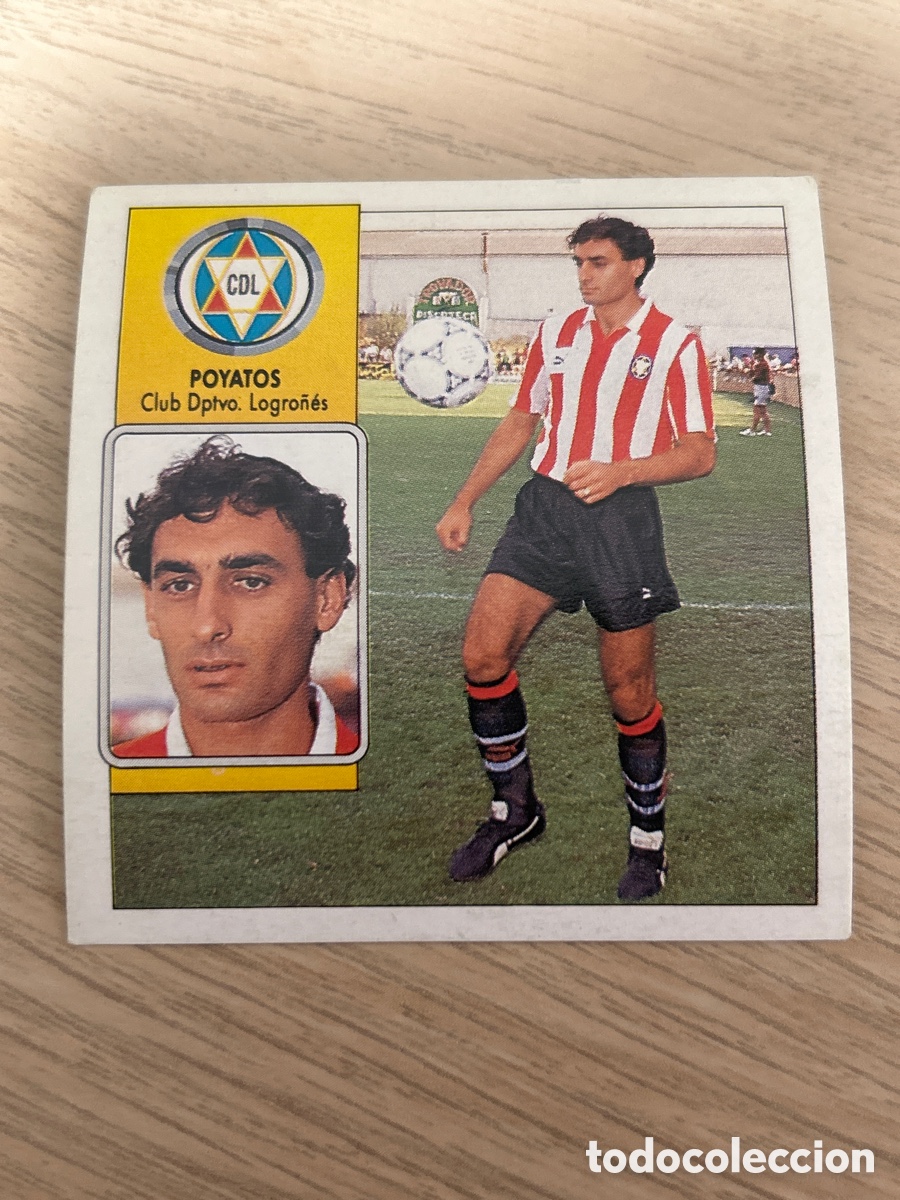 Cromos de f&uacute;tbol: POYATOS LOGRO&Ntilde;ES LIGA ESTE 1992 1993 92 93 NUNCA PEGADO SIN PEGAR